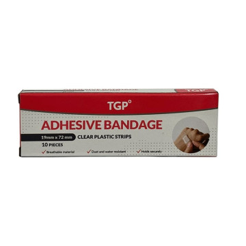 TGP AdhesiveBandage ClearStrip10x1