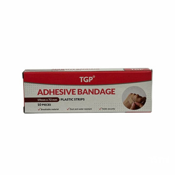 TGP AdhesiveBandage PlsticStrip10x1