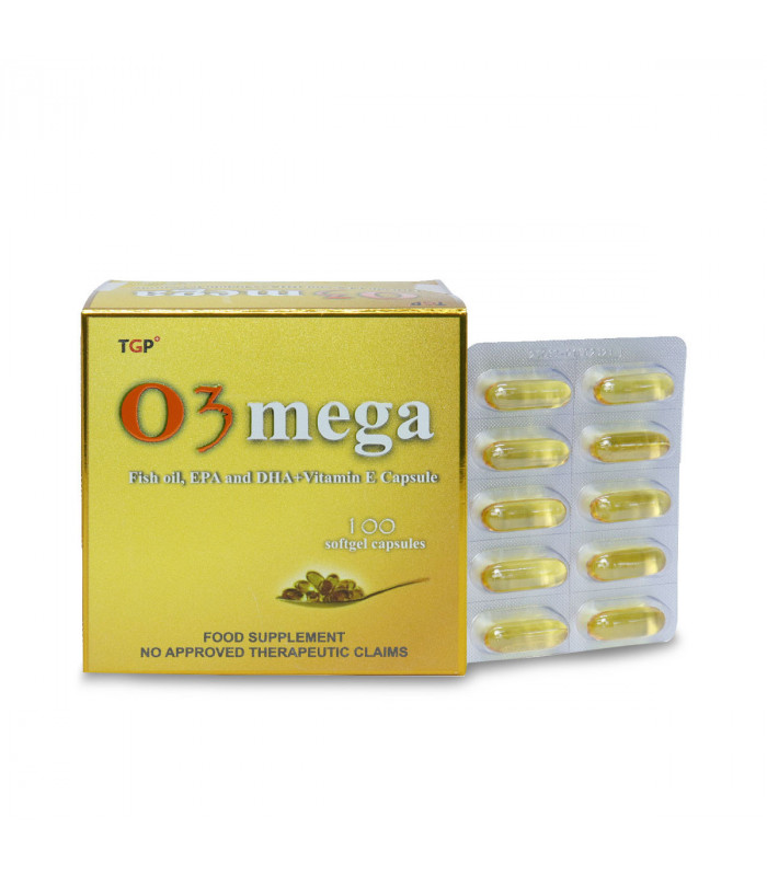 O3MEGA Fish Oil, EPA, DHA+Vitamin E 60mg Capsule