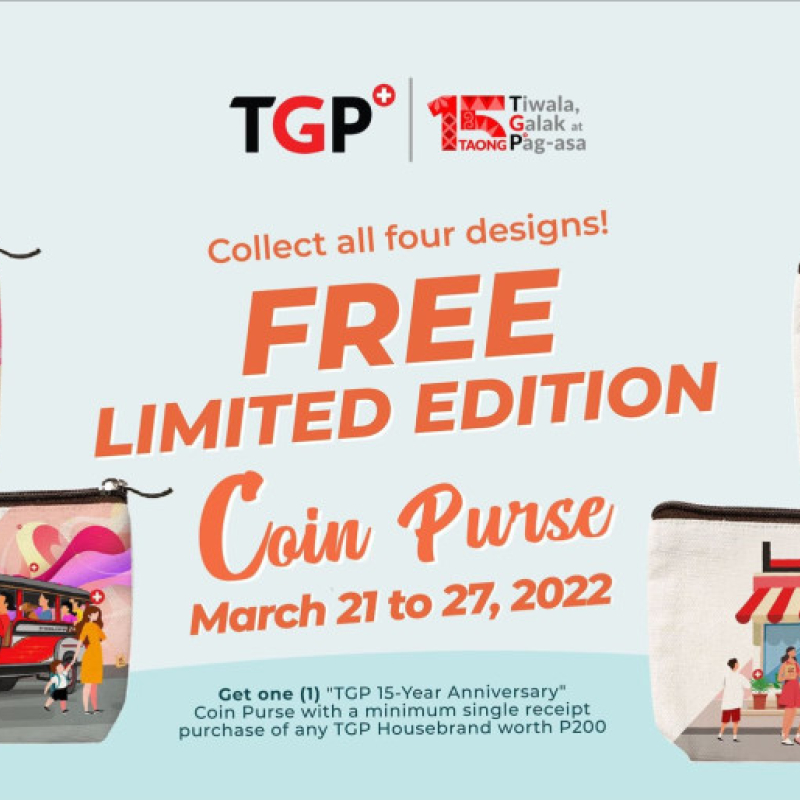 FREE Limited-edition “TGP 15 Years Anniversary” Coin Purse!