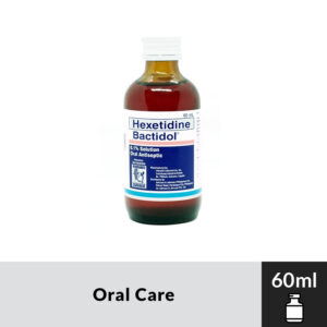 BACTIDOL Hexetidine 60ml 0.1% Solution Oral Antiseptic