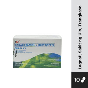 CURELAX Paracetamol+Ibuprofen Tab 325mg/200mg - 10pcs