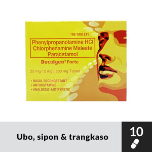 DECOLGEN FORTE Phenylpropanolamine+Chlorphenamine+Paracetamol Tablet