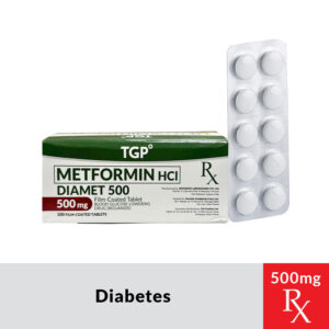 Rx: DIAMET Metformin HCI 500mg Tablet - Image 1