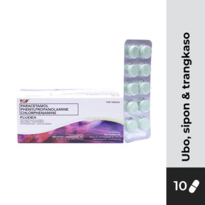 FLUDEX Paracetamol+Phenylpropanolamine+Chlorphenamine 325/25/2mg Tablet 10s