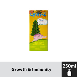 LYVIT-Z Multivitamins+Lysine+Taurine+Chlorella Growth Factor+ Zinc 250ml Syrup