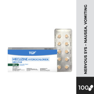 MECLITAB Meclizine Chewable Tab25mg - 100pcs