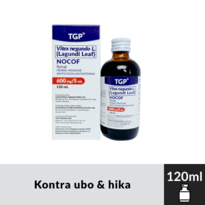 NOCOF Vitex negundo L Lagundi Leaf 600mg/5ml 120ml Syrup
