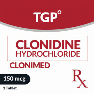 Rx: CLONIMED Clonidine HCl Tab 150mcg - Image 1