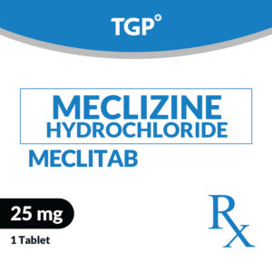 Rx: MECLITAB Meclizine HCI Chewable Tab 25mg - Image 1