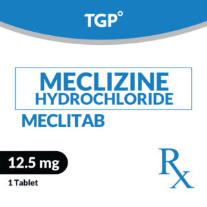 Rx: MECLITAB Meclizine HCl Chewable Tab 12.5mg - Image 1