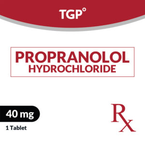 Rx: TGP Propranolol HCI Tab 40mg