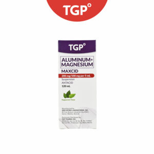 MAXCID Aluminum Hydroxide + Magnesium Hydroxide Suspension 200 mg/100 mg per 5 ml - 120 ml