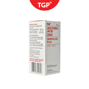 LEMONCEE PLUS Ascorbic Acid + Zinc Syrup 100 mg/10 mg/ - 5 ml/250 ml - Image 2