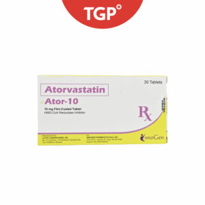 Rx: ATOR‑10 Atorvastatin Calcium Film‑Coated Tablet - 10mg