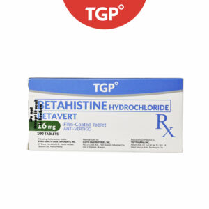 Rx: BETAVERT Betahistine Dihydrochloride Tablet - 16mg