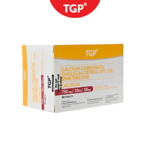 CALCIPLUS Calcium + Vitamin D3 + Simethicone Tablet 750mg - 8pcs - Image 2