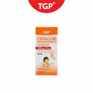 Rx: CECROCEF Cefaclor Monohydrate Granules for Oral Suspension 125mg - 60ml - Image 1