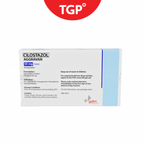 Rx: AGGRAVAN Cilostazol Tablet - 50mg