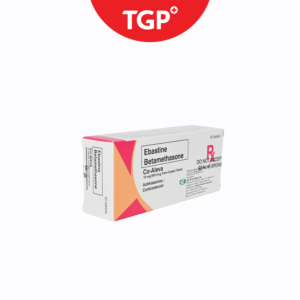 Rx: CO‑ALEVA Ebastine + Betamethasone Film‑Coated Tablet 10mg/500mcg - 1pc - Image 2