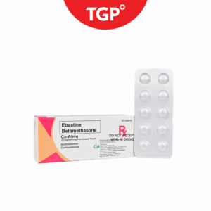 Rx: CO‑ALEVA Ebastine + Betamethasone Film‑Coated Tablet 10mg/500mcg - 1pc - Image 3