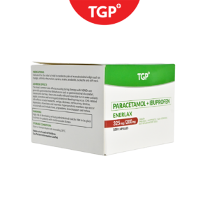 ENERLAX Paracetamol + Ibuprofen Capsule - 325mg/200mg - 100pcs - Image 2