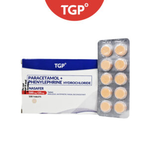 NASAFER Paracetamol+Phenylephrine Hydrochloride 500mg/25mg Tablet -10pcs