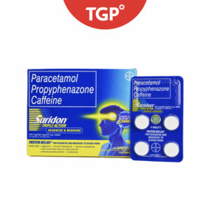 SARIDON Paracetamol + Propyphenazone + Caffeine Tablet - 250mg/150mg/50mg - 4pcs