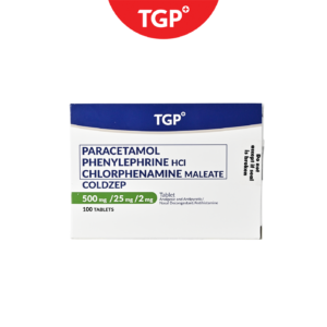 COLDZEP Paracetamol + Phenylpropanolamine + Chlorphenamine Tablet - 500mg/25mg/2mg - 10pcs - Image 2