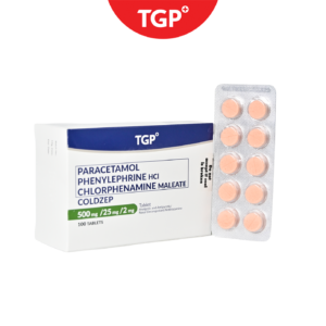 COLDZEP Paracetamol + Phenylpropanolamine + Chlorphenamine Tablet - 500mg/25mg/2mg - 10pcs - Image 1
