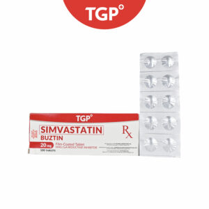 Rx: BUZTIN Simvastatin Film‑Coated Tablet 20mg- 1pc - Image 3
