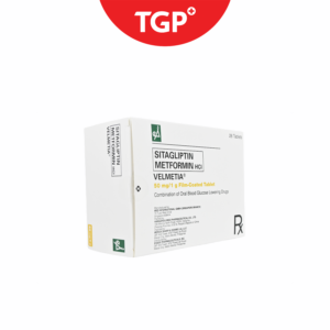 Rx: VELMETIA Sitagliptin Phosphate + Metformin Hydrochloride Film‑Coated Tablet - 50mg/1g - One Tablet - Image 2