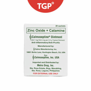 CALMOSEPTINE Zinc Oxide + Calamine Ointment - 3.5g - 20 pcs
