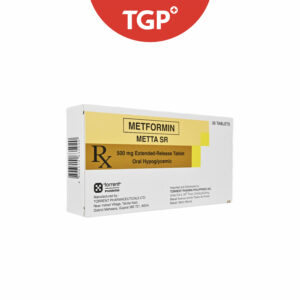 Rx: METTA SR Metformin Sustained‑Release Tablet - 500mg - Image 2