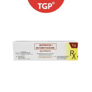 Rx: BACTREAT‑B Mupirocin + Betamethasone Ointment  20mg/500mcg - 5g