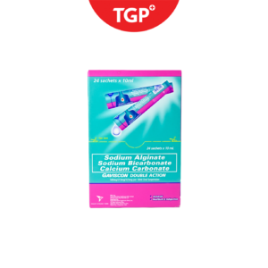 GAVISCON Sodium Alginate + Sodium Bicarbonate + Calcium Carbonate Double Action Sachet -10ml - 24pcs