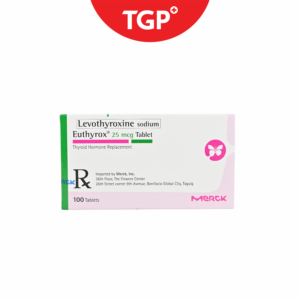 Rx: EUTHYROX Levothyroxine Sodium Tablet - 25mcg - One Tablet