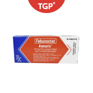 Rx: ATENURIX Febuxostat Film‑Coated Tablet - 20mg - One Tablet - Image 1