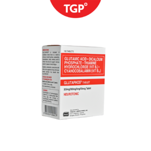 GLUTAPHOS Glutamic Acid + Dicalcium Phosphate + Thiamine + Vitamin B12 Tablet-100pcs - Image 2