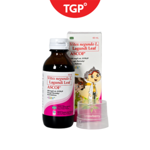ASCOF Vitex negundo (Lagundi) Strawberry Syrup 300mg - 60ml - Image 3