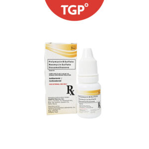 Rx: ISORE Polymyxin B + Neomycin + Dexamethasone Ophthalmic Solution Drops - 6,000units/5mg/1mg per 5ml - Image 3