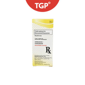 Rx: RAMTREX Tobramycin + Dexamethasone Ophthalmic Suspension / Eye Drops 3mg/1mg - 5ml