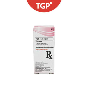 Rx: CONSAC Tobramycin Ophthalmic Solution 0.3%  3mg - 5ml