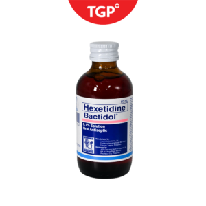 BACTIDOL Hexetidine 0.1% Oral Antiseptic Solution - 60ml