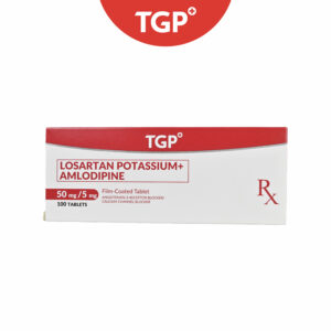 Rx: TGP Losartan Potassium + Amlodipine Film‑Coated Tablet - 50mg/5mg - Image 1