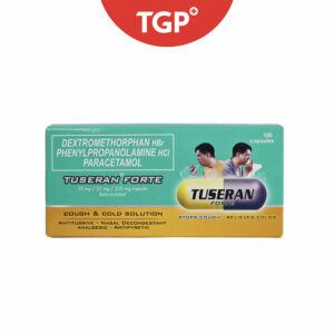 TUSERAN FORTE Dextromethorphan + Phenylpropanolamine + Paracetamol Capsule - 15mg/25mg/325mg-100pcs