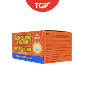 REXIDOL FORTE Paracetamol + Caffeine Tablet - 500mg/65mg-100pcs - Image 2