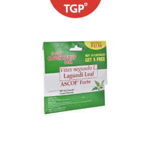 ASCOFFORTE Vitex negundo Lagundi Capsule - 600mg 10 + 5 - Image 2