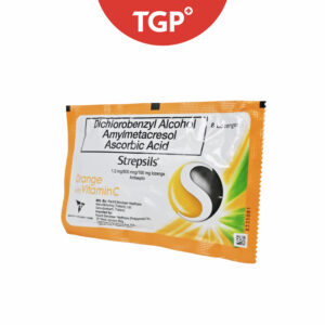 STREPSILS Dichlorobenzyl Alcohol + Amylmetacresol + Vitamin C Lozenges Orange Flavor 8s - Image 2