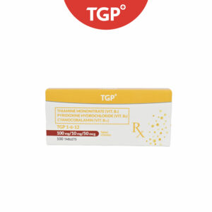 Rx: TGP 1-6-12 Vitamin B1 + Vitamin B6 + Vitamin B12 Tablets - 100mg/10mg/50mcg